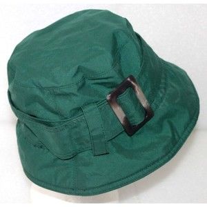 Baroness Ashley Bucket Hat Vancouver BC Adjustable Buckle Strap Belt Green Lined